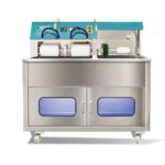 commercial shoe cleaning station